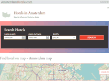 Tablet Screenshot of amsterdamhotele.com